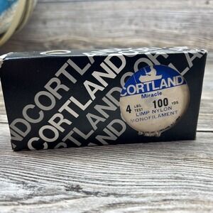2 Pack Cortland Miracle Limp Nylon 4LB‎ Test Monofilament Fishing Line 100 Yards